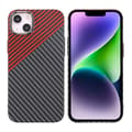 Kolfiber Skal iPhone 14 Plus - Röd & Svart multifärg