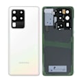 Miniatyrbillede 1 af 3: Samsung Galaxy S20 Ultra (SM-G988F) Baksida Original - Vit White