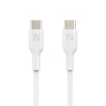 Pikkukuva 2 / 4: Rvelon USB-C Laddkabel 60W Snabbladdning 2m - Vit Silver