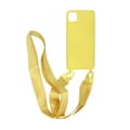 iPhone 11 Pro Max Silikonskal med Rem/Halsband - Gul Gul