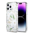 Miniatyrbild 1 av 3: iPhone 14 Pro Max Mobilskal MagSafe - Blommor Vit multifärg