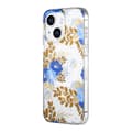 Pikkukuva 2 / 3: iPhone 14/15 Plus Mobilskal MagSafe - Blommor Blå/Guld Multicolor