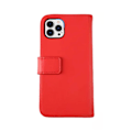 Miniatyrbillede 1 af 7: iPhone 12 Pro Max Plånboksfodral Läder Rvelon - Röd Red