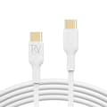 Rvelon Laddkabel USB C till USB C Silikon 240W - 1M Vit Vit
