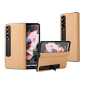 Miniatyrbild 4 av 4: Samsung Galaxy Z Fold3 Mobilskal Fodral Läder - Brun Brun