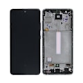Pikkukuva 1 / 7: Samsung Galaxy A52 4G/5G Skärm med LCD Original - Vit White