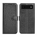 Pikkukuva 5 / 6: Google Pixel 6A Plånboksfodral med Stativ - Svart Black