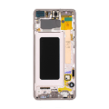 Pikkukuva 3 / 5: Samsung Galaxy S10 Plus (SM-G975F) Skärm med LCD Display Original - Vit White