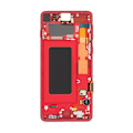 Miniatyrbild 3 av 5: Samsung Galaxy S10 (SM-G973F) Skärm med LCD Display Original - Röd Röd