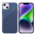 Miniatyrbillede 1 af 6: iPhone 15 Plus Mobilskal i Kolfiber - Blå/Grå Multicolor