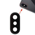 iPhone X Kameralins med Ram - Svart Black