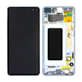 Miniatyrbild 1 av 5: Samsung Galaxy S10 Plus (SM-G975F) Skärm med LCD Display Original - Blå Marinblå