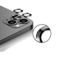 Miniatyrbillede 1 af 2: iPhone 12 Pro Max Linsskydd med Metallram - Grå (3-pack) Grey