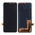 Pikkukuva 1 / 5: Samsung Galaxy A8 2018 (SM-A530F) LCD Skärm med Display Original - Svart Black