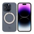iPhone 15 Pro Rvelon Skal Roterande Magnet Stativ - Grå grå