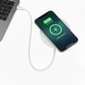 Rvelon Trådlös MagSafe Laddare med Stativ Qi2 15W USB-C - Vit Silver