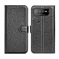Miniatyrbillede 1 af 5: Asus ROG Phone 6 Plånboksfodral med Stativ - Svart Black