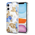 Pikkukuva 1 / 3: iPhone 11 Mobilskal MagSafe - Blommor Blå/Guld Multicolor