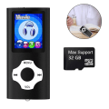 Miniatyrbilde 1 av 8: Mp3-spiller, musikkspiller med et 32 GB minnekort bærbar Digita