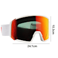 Miniatyrbillede 2 af 5: Dobbeltlags Anti-Fog Cylindriske Skibriller Sne Sport