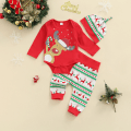 Miniatyrbilde 5 av 5: Jule langærmet babybuksedress for jenter