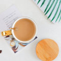 Miniatyrbilde 5 av 5: Marmor kaffekoppsett, 400 ml keramisk kaffekopp, kan romme te,
