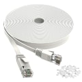 Miniatyrbild 7 av 7: Cat 6 Ethernet-kabel 50 Ft Vit - Platt Internetnätverk Lan