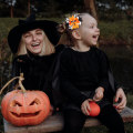 Miniatyrbilde 6 av 6: Halloween hårspenner, søte 3-lags hårspenner for jenter og barn