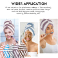 Miniatyrbillede 3 af 5: 3-pak mikrofiber hårhåndklæde wrap superabsorberende hår turban