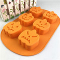 Miniatyrbillede 5 af 5: Silikoneform 3D-formet Halloween-forme genanvendelig med non-stick