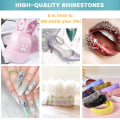 Miniatyrbilde 5 av 5: Neglekrystall AB-belegg Neglekunst Runde Flatback Rhinestones
