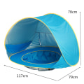 Miniatyrbilde 8 av 11: Strandtelt for baby - Pop-up strandtelt med avtakbart basseng, UV-bestandig markise, egnet for 1-2 småbarn