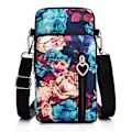 Miniatyrbild 1 av 7: Liten crossbody-plånbokstelefonväska för kvinnor, miniväska över axeln, mobiltelefonväska, miniplånbok med axelrem