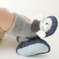 Miniatyrbillede 6 af 6: Børne Småbørn Sål Skridsikker Indendørs Gulvslipper Baby Dreng Piger