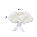 Miniatyrbillede 2 af 5: Blomsterpige Wrap Cape Bryllup Brudepige Tippet Stole Jul