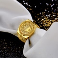 Miniatyrbillede 3 af 6: Ringe til mænd Hip Hop Sølv Guld Konge Krone Knust Hjerte