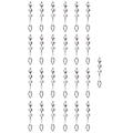 Pikkukuva 1 / 5: 25 Pack Crystal Beaded Hoop Chandelier Parts Dream Catcher