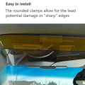 Miniatyrbilde 7 av 8: 2 PACK-Car Visir Sun Blocker Anti-Green Extender Frontrute For Dag Natt, Bil Sol Visir Extenders Anti-refleks bil Visir Extender, 2 I 1 Car Sun