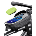 Miniatyrbild 1 av 6: vattentät cykel ram väska cykel mobiltelefon väska cykel mobiltelefon hållare hård EVA cykel topp rör väska trycktålig styrväska TPU