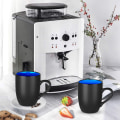 Miniatyrbillede 5 af 5: 400 ml kaffekrus, mat sort porcelænskrus til keramikdrikke