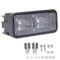 Miniatyrbilde 2 av 8: Dobbeltlinse LED Gaffeltruck Sikkerhetslys Robust Høy Lysstyrke Rett Advarselssikkerhetslampe DC12V Rød