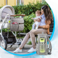 Miniatyrbilde 5 av 8: Barnevogn organizer bleieveske med koppholdere Universal vanntett buggy organizer bleieveske Barnevogn stor oppbevaringsveske Mummiveske med skulder