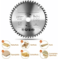 Miniatyrbild 3 av 5: Professionell Cirkelsågklinga Set, 250 X 30 Mm Högkvalitativ Karbidlegering Non-Stick Beläggning Kapklingor Träsågar, Arbetsbesparande Design För Snabb Sågning