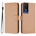 Enfärgat PU-fodral för TCL 505 (Nude)
