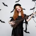 Miniatyrbillede 5 af 5: Halloween slør rosenindretning slør til dekoration sort mønster A