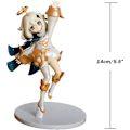 Miniatyrbilde 4 av 6: Genshin Impact Figur Paimon Figur 5,5 Tommers PVC Action Anime