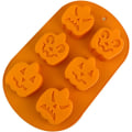 Miniatyrbillede 1 af 5: Silikoneform 3D-formet Halloween-forme genanvendelig med non-stick