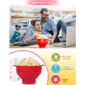 Miniatyrbilde 5 av 6: Popcorn Popper, Mikrobølgeovn Trygg, Silikon Popcorn Maker Og
