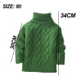 Miniatyrbillede 2 af 5: Drenge Piger Langærmet Chunky Varm Pullover Top Sweater