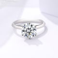 Pikkukuva 4 / 5: Moissanite-vihkisormus, klassinen kihlasormus naisille,